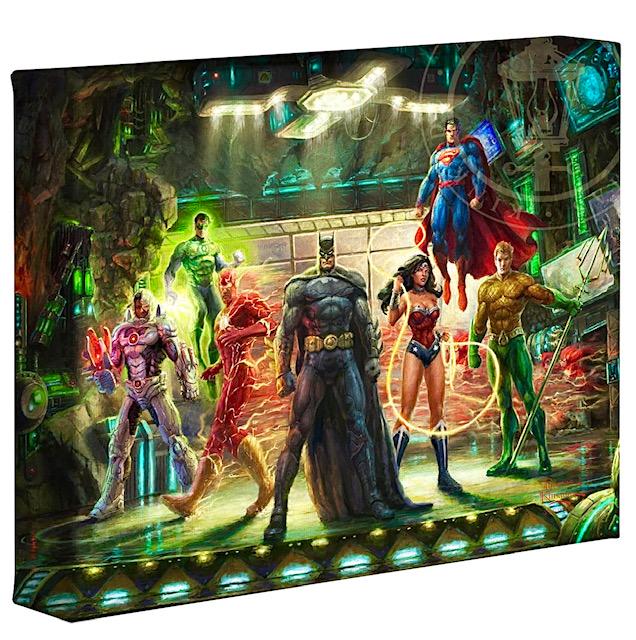 Thomas Kinkade D.C. Comics Canvas Art with COA: Comes Stretched on Wood Frame - Never Hung - Like New with COA from the Studios of Thomas Kinkade - 10 x 8