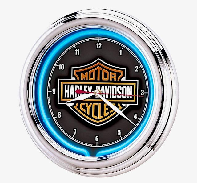 Awesome HARLEY DAVIDSON Neon Clock â€“ Working: Like New Condition â€“ See all Photos