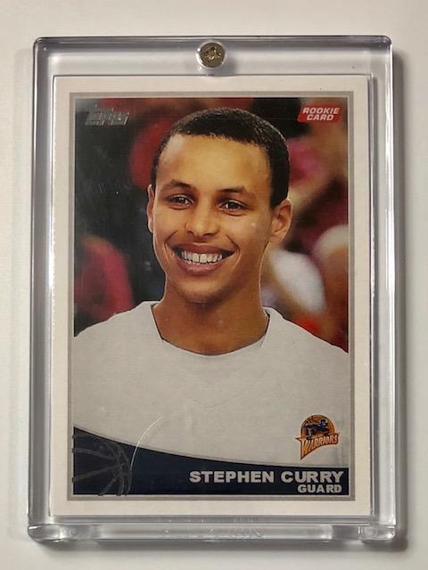 2009 STEPHEN CURRY Topps Rookie Basketball Card: Encased / Not Graded