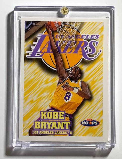 1997 NBA Hoops KOBE BRYANT Rookie Year Basketball Card: Beautiful Condition / Encased / Multiple Photos Posted
