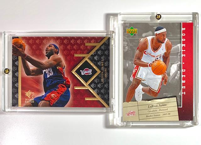 Lebron James Rookie Edition & Debut Basketball Cards: Lot of 2 â€“ Encased / Beautiful Condition