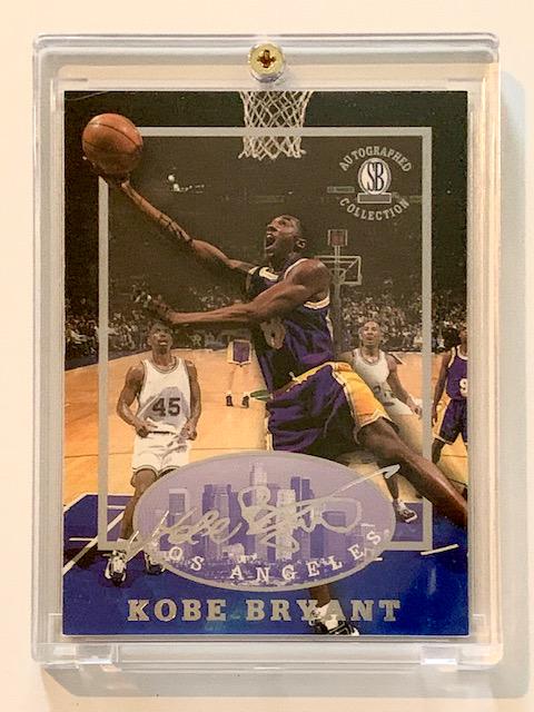 KOBE BRYANT Autograph Collection Rookie Basketball Card: 1996/1997 Scoreboard Autographed Collection Rookie Basketball Card â€“ Encased and in Beautiful Condition