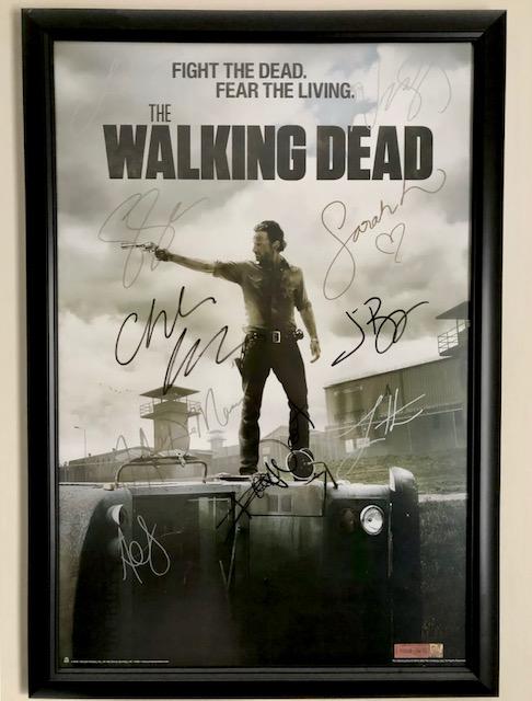 Auth WALKING DEAD Autographed Poster w/COA Attached: Has 11 Autographs (See Photos) - 24 x 36 - NO FRAME â€“ Mailed in Tube - Guaranteed Authentic
