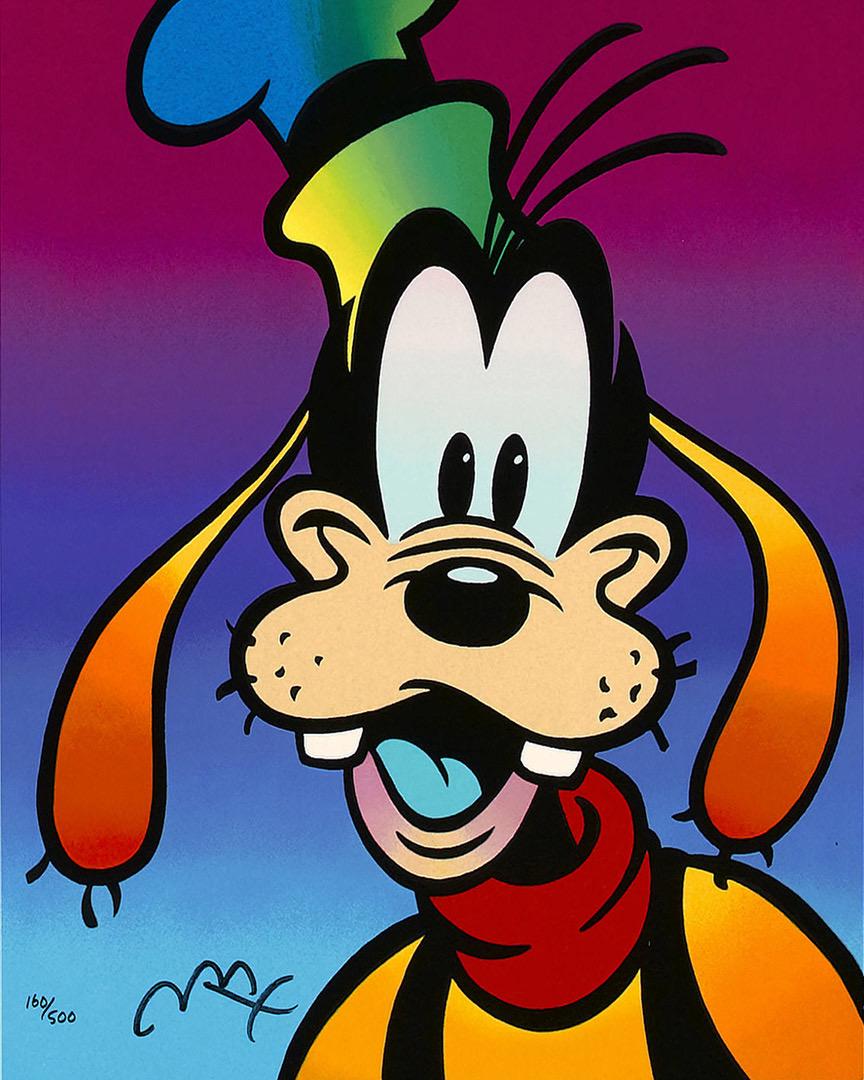 PETER MAX Disney GOOFY Art on Canvas Print: 16 x 20 / Does Not Come Framed / Shipped in a Mailing Tube / This is a Print Not an Original Oil