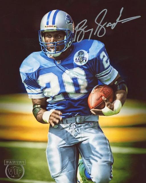 Hall of Famer Barry Sanders 8 x 10 Autographed Photo: This is a Facsimile Autographed Reprint Photograph - Measurements 8 x 10 â€“ NOT HAND SIGNED