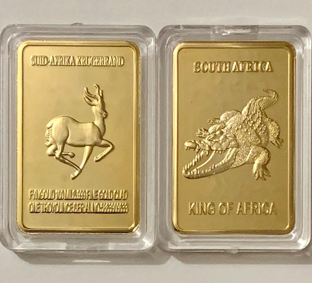 1oz 999 Fine Gold Clad South African Krugerrand: Encapsulated