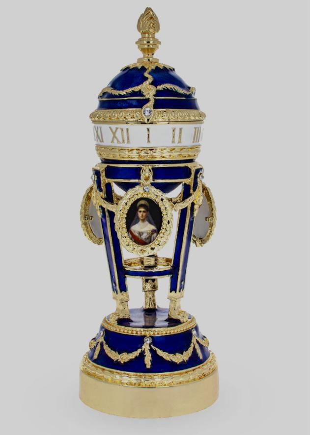 FABERGE Russian Enameled & Studded Picture Frames Egg: Gorgeous Russian Made Faberge Inspired Egg - Multiple Photos Posted