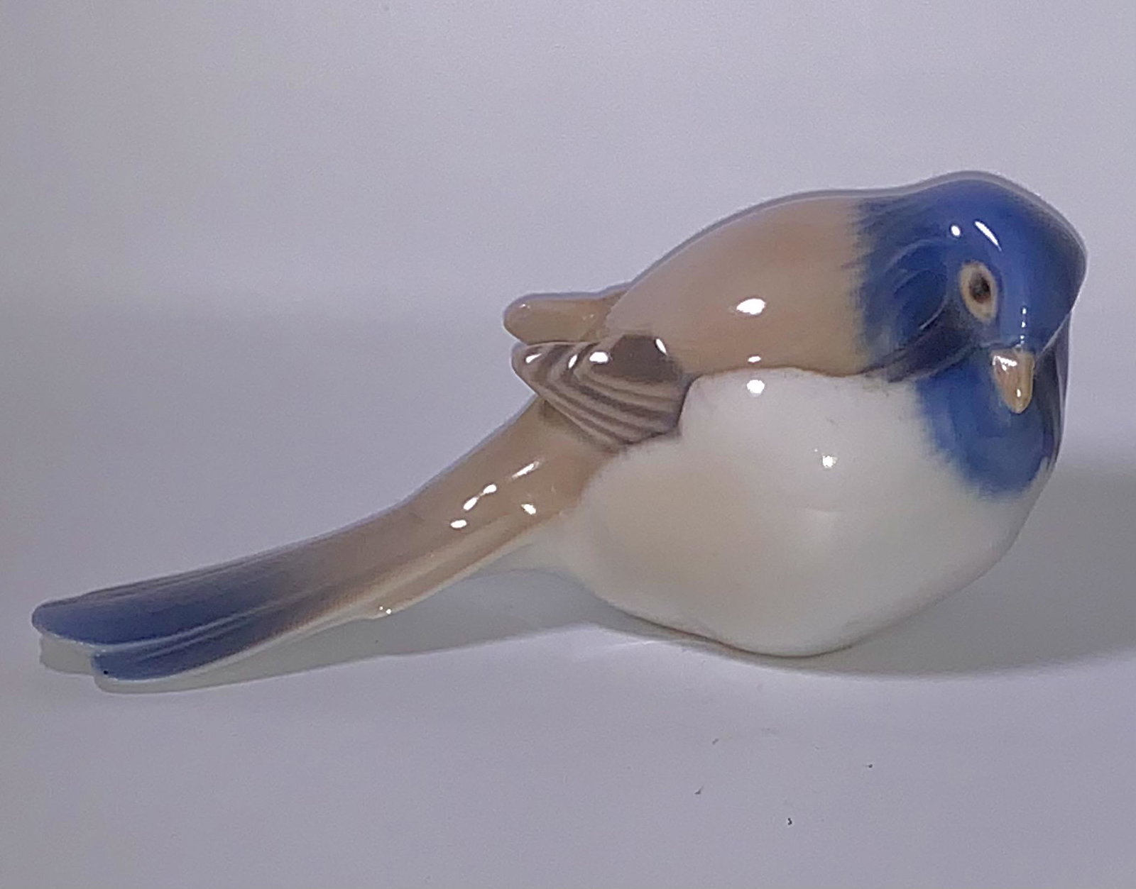 Rare BING & GRONDAHL Copenhagen Porcelain Titmouse Bird: TITMOUSE BIRD - Flawless - #1635 â€“ Multiple Photos Posted