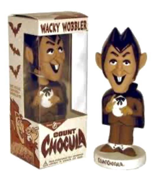 RARE Collectible Retired Funko Wacky Wobbler Toy in Box: COUNT CHOCULA Cereal / Never Displayed / Awesome Advertising and Toys Cross Collectible