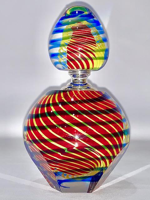 Gorgeous Dale Tiffany Studio Art Glass Perfume Bottle: Must See all Photos â€“ Comes in Original Box - Breathtaking