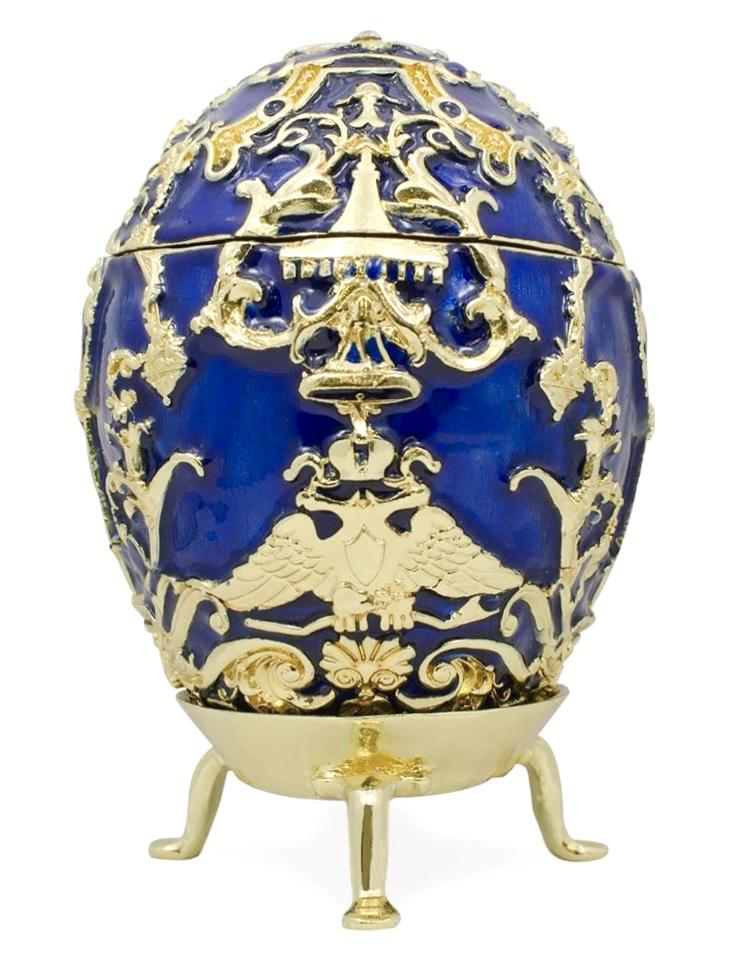 FABERGE 1912 Tsarevich Royal Russian Enameled Egg: Sunning Faberge Inspired Russian Enameled & Studded Egg - Multiple Photos Posted