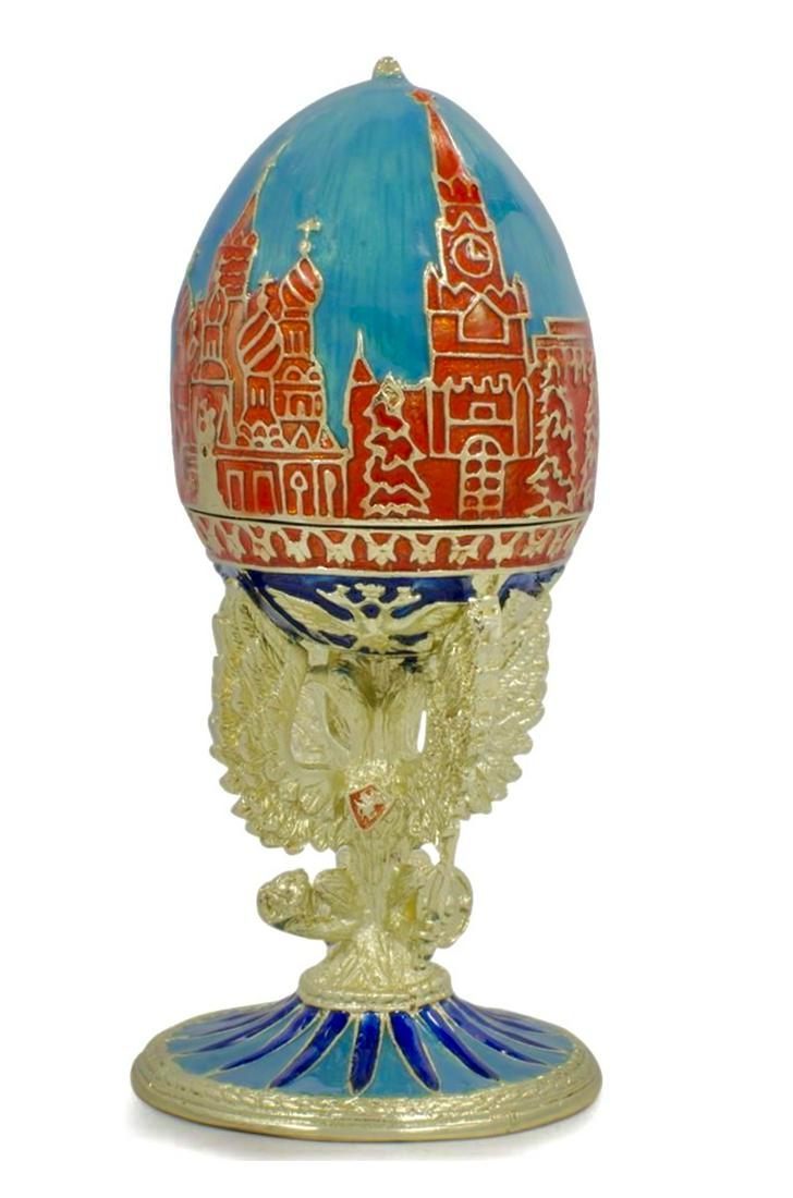 FABERGE St. Petersburgh Russia Enameled Egg: This is an Awesome Russian Made unmarked Faberge Egg - It is in Never Displayed Condition â€“ Multiple Photos Posted