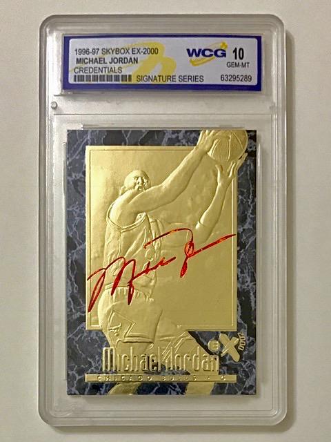 MICHAEL JORDAN Skybox Signature Series Basketball Card: Gem Mint 10