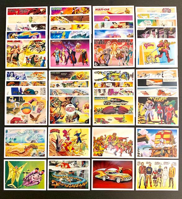 45 Rare JACK KIRBY Unpublished Archive Comic Book Cards: Group A - LOT OF 45 Comic Book Concept Art that was Never Published / Released in 1994 the Year of His Death