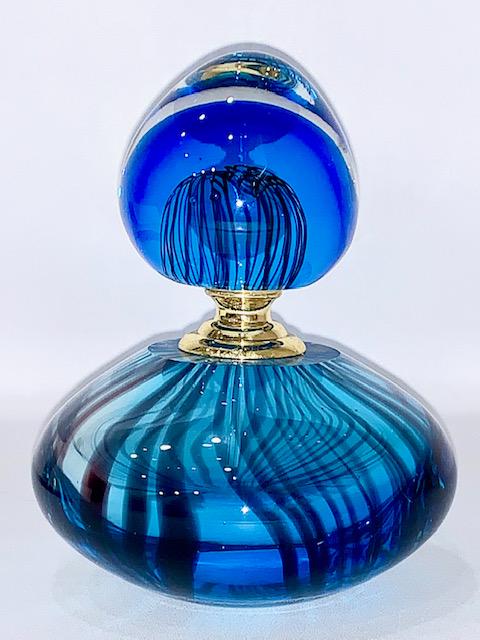 Gorgeous Dale Tiffany Studio Art Glass Perfume Bottle: Must See all Photos â€“ Comes in Original Box - Breathtaking