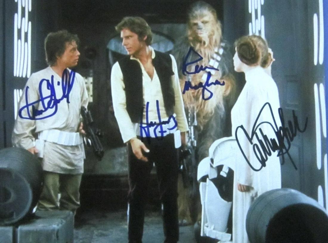 STAR WARS Cast Autographed 8 x 10 Photograph: This is a Facsimile Autographed Reprint Photograph - Measurements 8 x 10 â€“ NOT HAND SIGNED