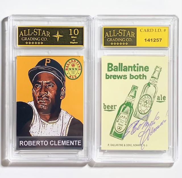 ROBERTO CLEMENTE Beer Advertising Baseball Card: Ballantine Ale Beer / Gem Mint 10