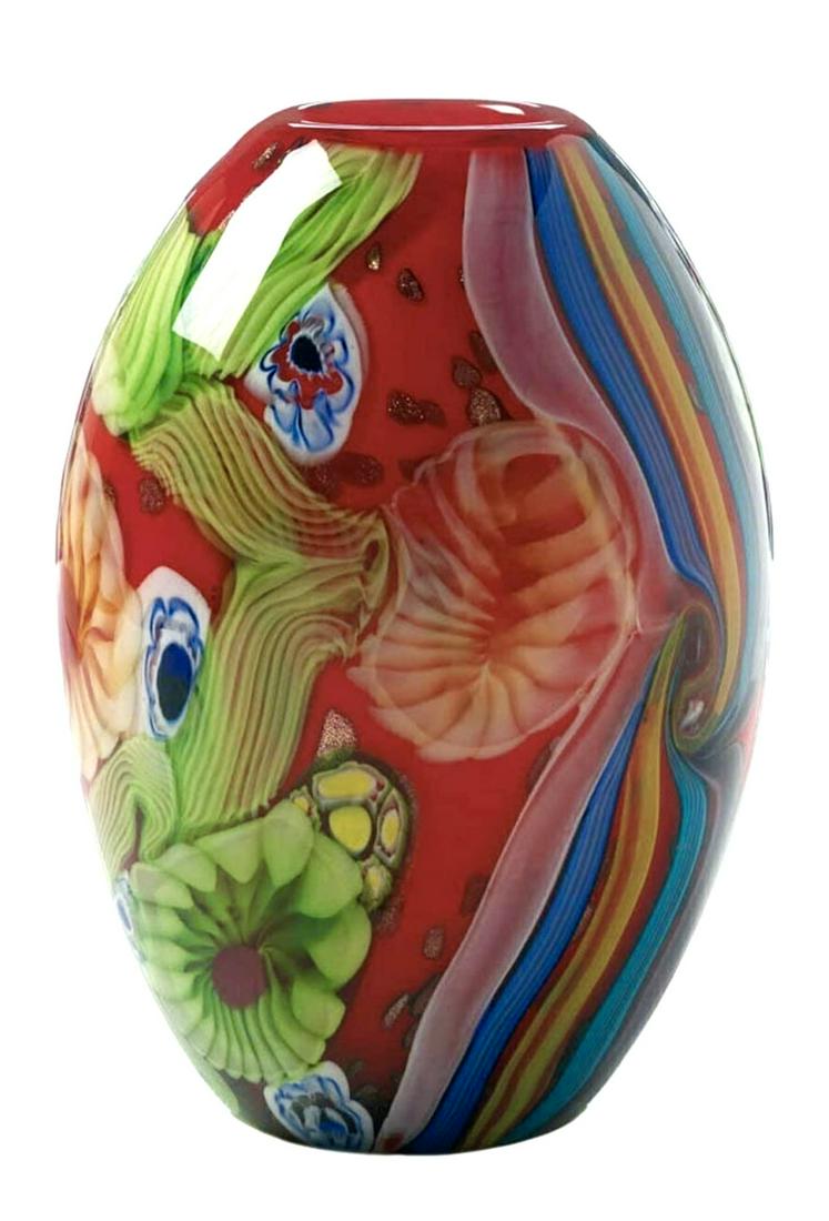 Stunning Imported Italian MURANO Art Glass Vase (1 of 2)