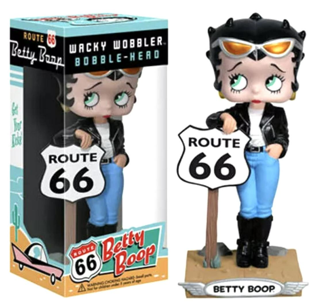 Retired BETTY BOOP Route 66 Funko Wacky Wobbler in Box (1 of 1)