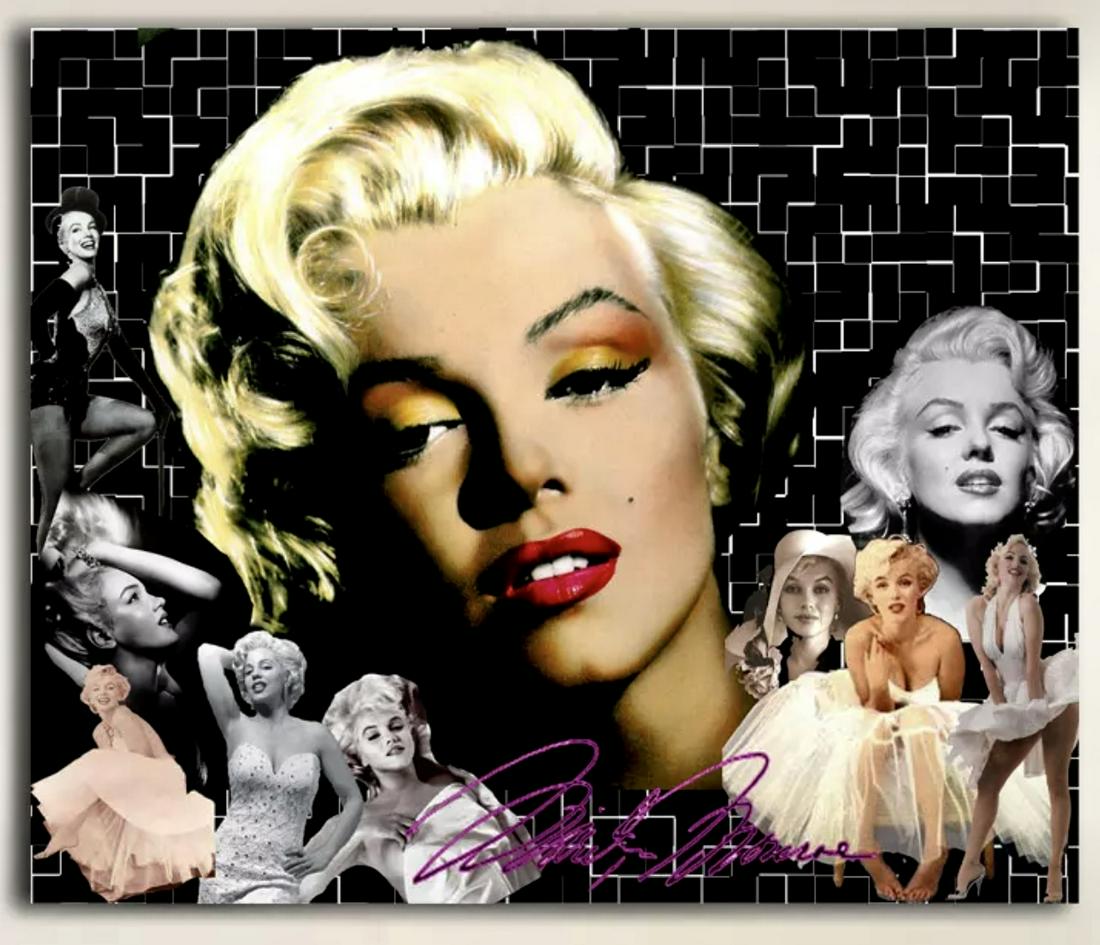 MARILYN MONROE Art on Canvas Print / 12 X 16: Unframed / Shipped in a Mailing Tube / 12 x 16