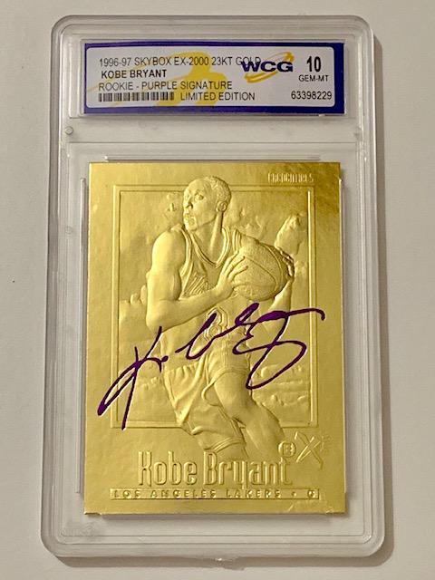KOBE BRYANT 23k Gold Signature Edition Rookie Card (1 of 3)