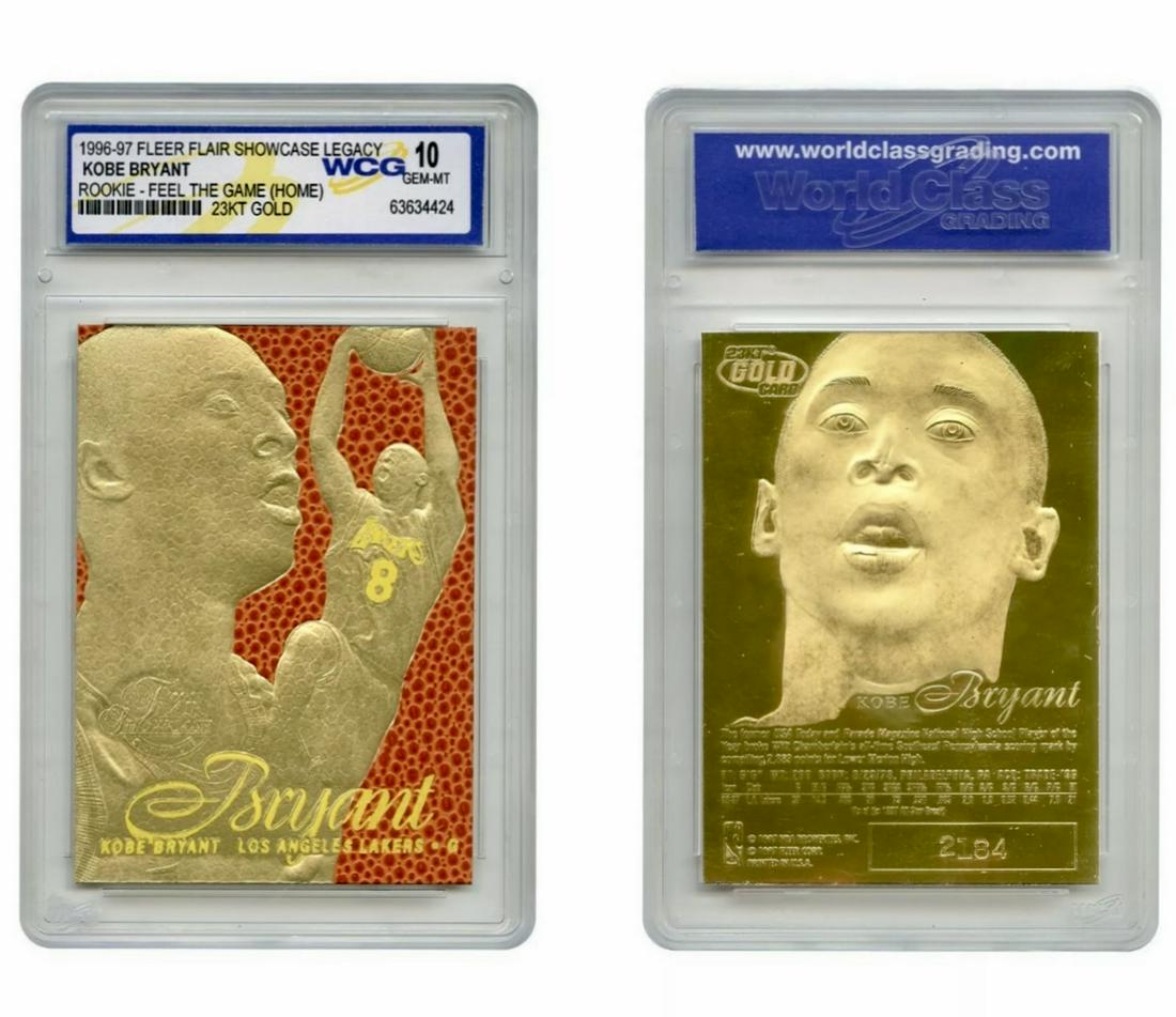 KOBE BRYANT Fleer 23k Gold Feel the Game Rookie Card (1 of 1)