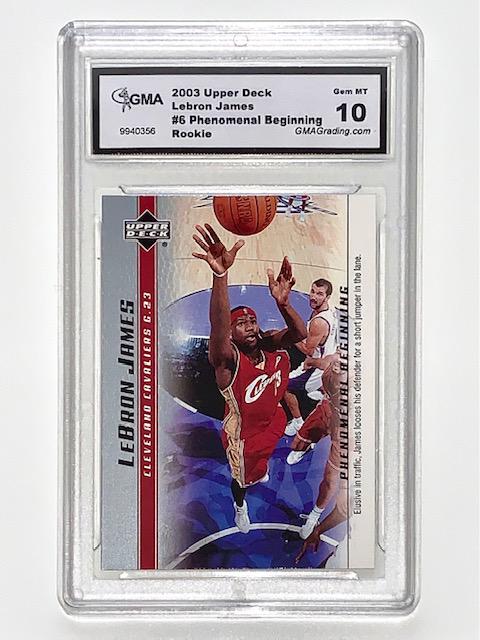 Gem 10 LEBRON JAMES 2003 Rookie Basketball Card (1 of 2)