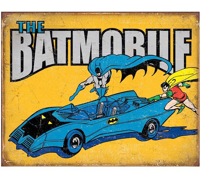 D.C. Comics BATMAN and ROBIN Throwback Metal Sign (1 of 1)