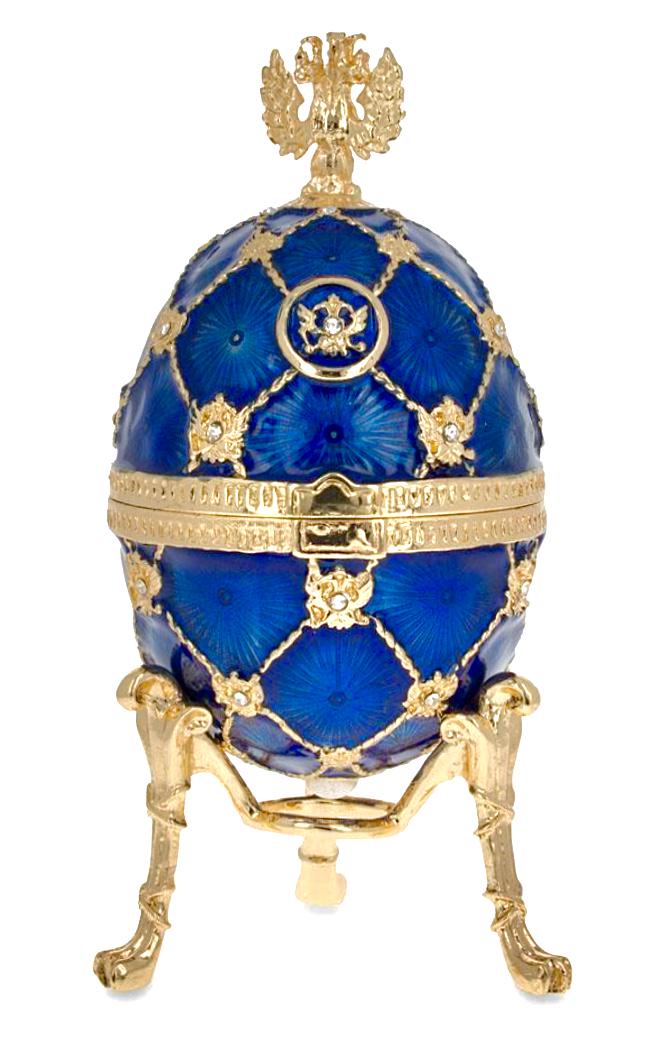 FABERGE Russia Coat of Arms Enameled & Studded Egg (1 of 3)