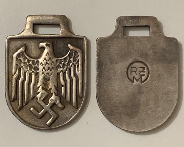 NAZI German Reichsadler Eagle Swastika Tag/Fob: This item came from an Estate Sale Liquidation. The Owners Claimed they were Surplus but We do not know for sure therefore We cannot Guarantee whether it is Period or Authentic. All Nazi Items are Sel