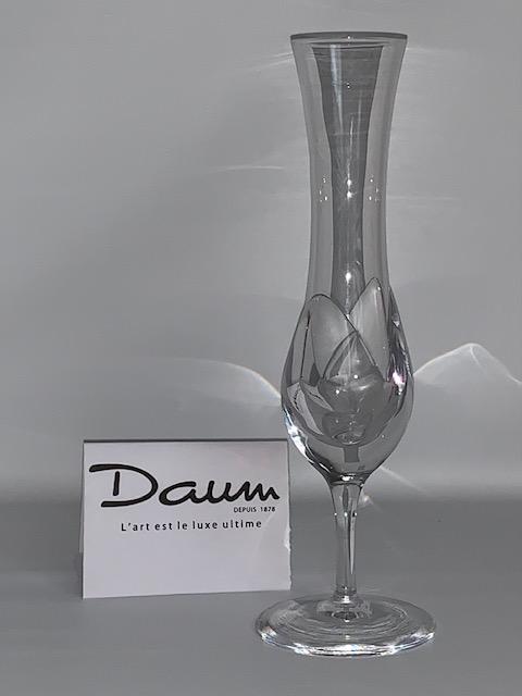 Signed DAUM France Stunning Crystal Vase 12 Inches Tall (1 of 2)