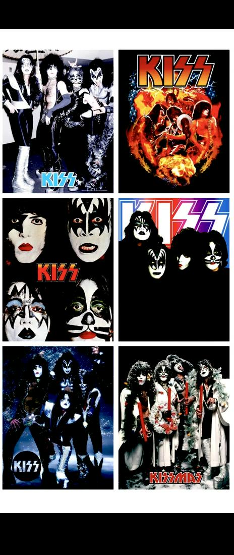 Lot of 6 KISS 8 x 10 Concert Poster Lithographs / A (1 of 1)