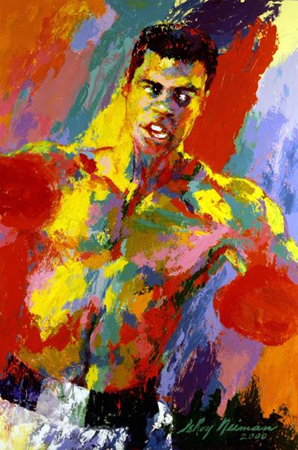 LeRoy Neiman Muhammad Ali Art on Canvas Print: 16 x 24 / Does Not Come Framed / Shipped in a Mailing Tube / This is a Print Not an Original Oil
