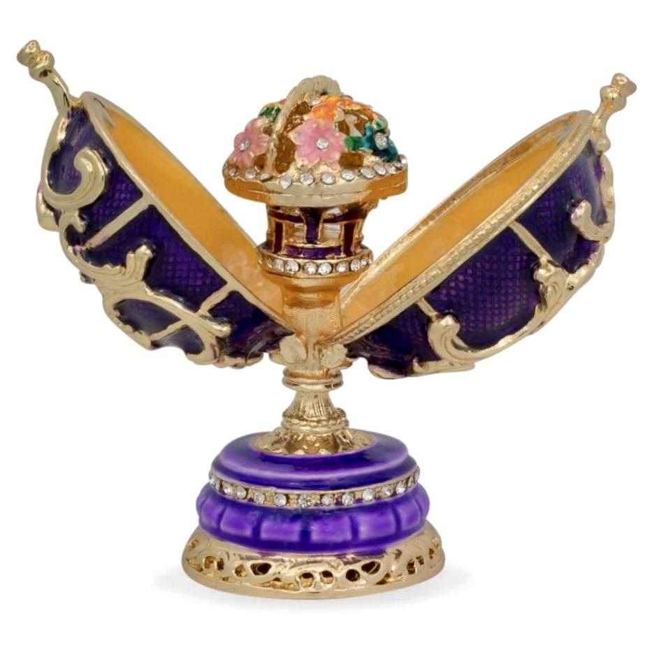 FABERGE Russian Spring Flowers Royal Enameled Egg (1 of 3)