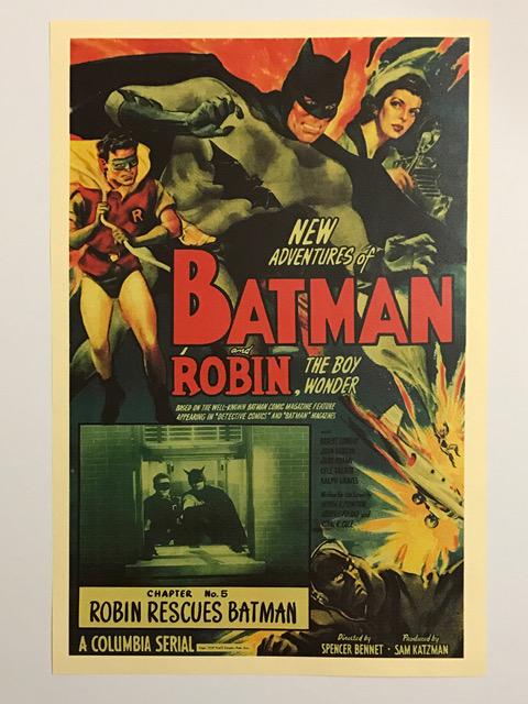 BATMAN and ROBIN 1949 Release Movie Poster (1 of 1)
