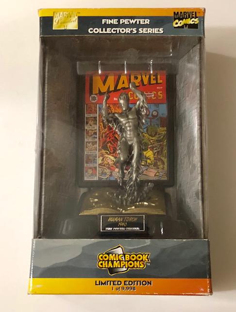 Marvel Comics LTD. Edition HUMAN TORCH Pewter Figurine (1 of 2)