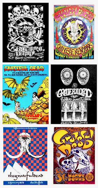 Lot of 6 GRATEFUL DEAD 8 x 10 Concert Poster Lithos/A (1 of 1)