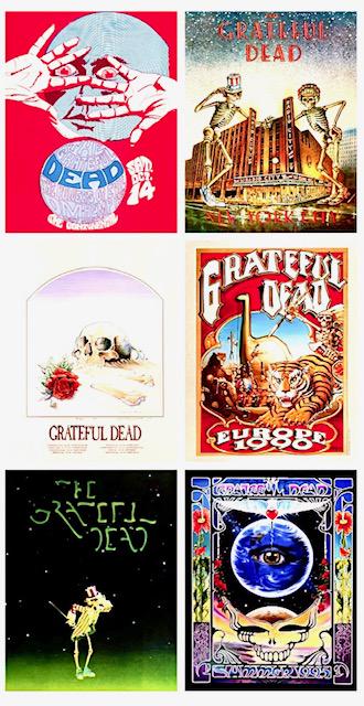 Lot of 6 GRATEFUL DEAD 8 x 10 Concert Poster Lithos/B (1 of 1)