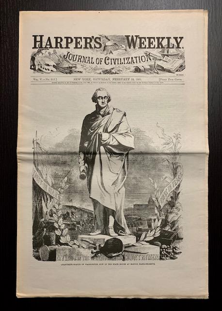 February 1861 Civil War Harpers Weekly Newspaper (1 of 4)