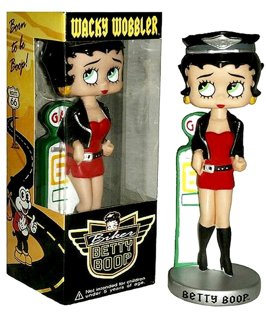 Rare BETTY BOOP Biker Betty Funko Wacky Wobbler in Box (1 of 1)