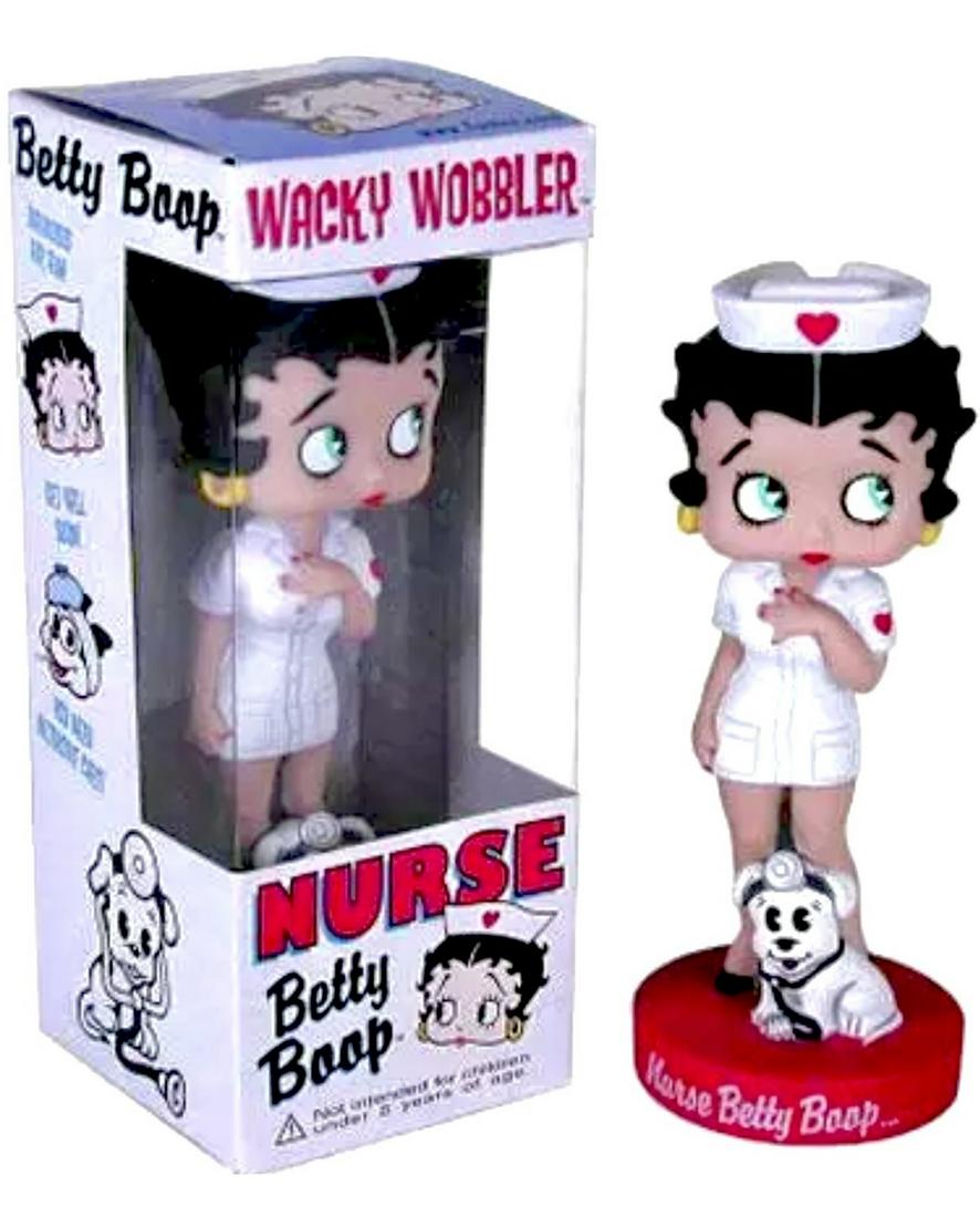 Retired Nurse BETTY BOOP Funko Wacky Wobbler in Box (1 of 1)