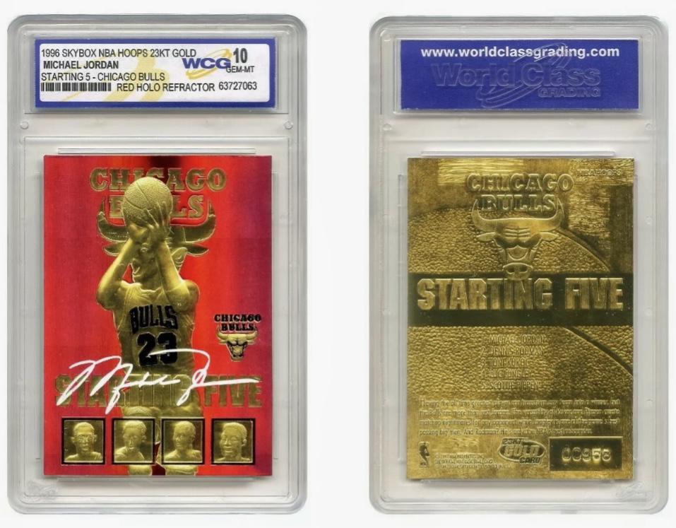 Rare MICHAEL JORDAN Signed Refractor Basketball Card (1 of 1)