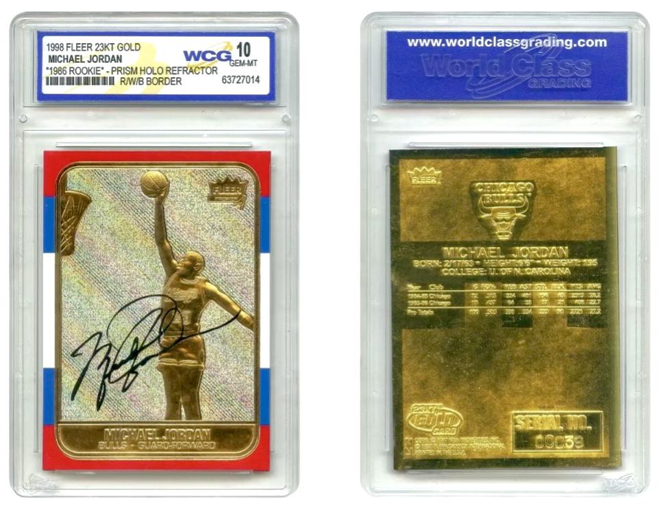 MICHAEL JORDAN Prism Refractor Rookie Basketball Card (1 of 1)