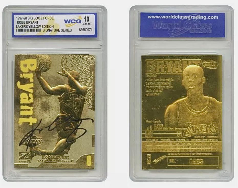KOBE BRYANT 23kt Gold Signature Series Basketball Card (1 of 1)