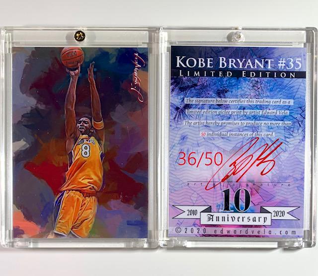 1 of 50 Artist Signed KOBE BRYANT Giclee Art Card (1 of 1)