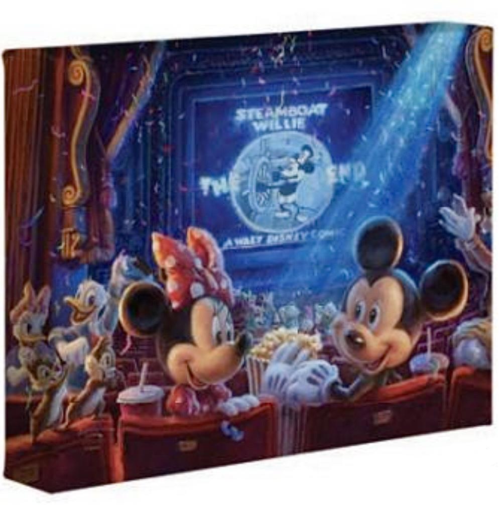 Thomas Kinkade Mickey & Minnie Mouse Canvas Art COA (1 of 2)