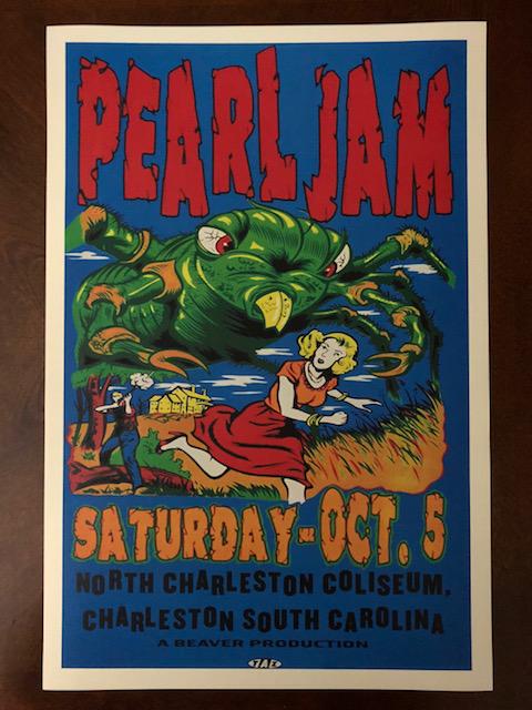 PEARL JAM October 5 th  1996 Concert Poster (1 of 1)