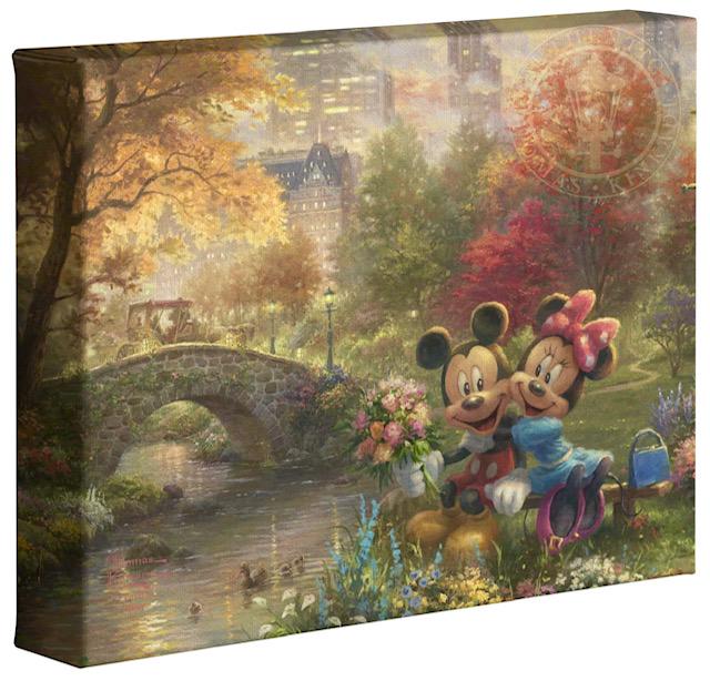 Thomas Kinkade Mickey and Minnie in CENTRAL PARK Art (1 of 2)
