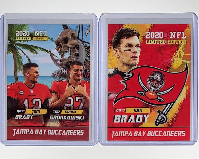 BRADY & ROB GRONKOWSKI Buccaneers Debut Football Cards (1 of 2)