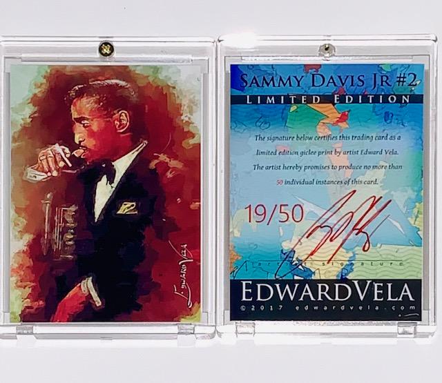 1 of 50 Artst Sgned The Rat Pack SAMMY DAVIS Jr. Art Cd (1 of 1)